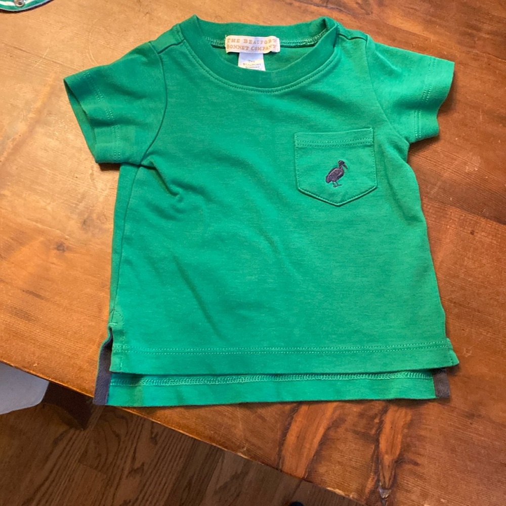 The Beaufort bonnet company boys green shirt